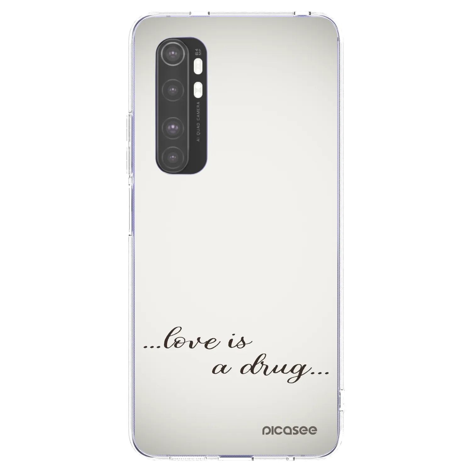 Picasee husă transparentă din silicon pentru Xiaomi Mi Note 10 Lite - Love is a drug