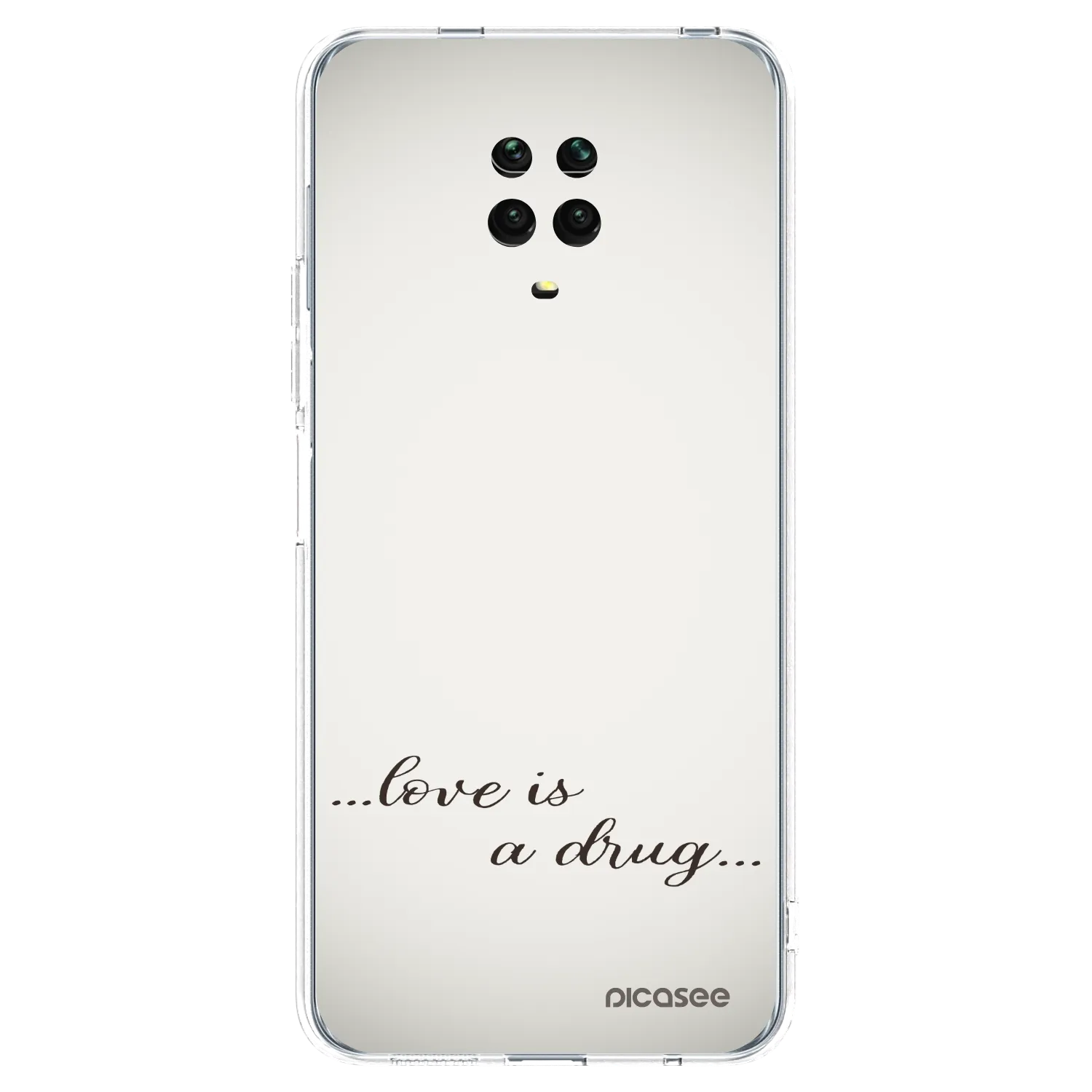 Picasee husă transparentă din silicon pentru Xiaomi Redmi Note 9S - Love is a drug