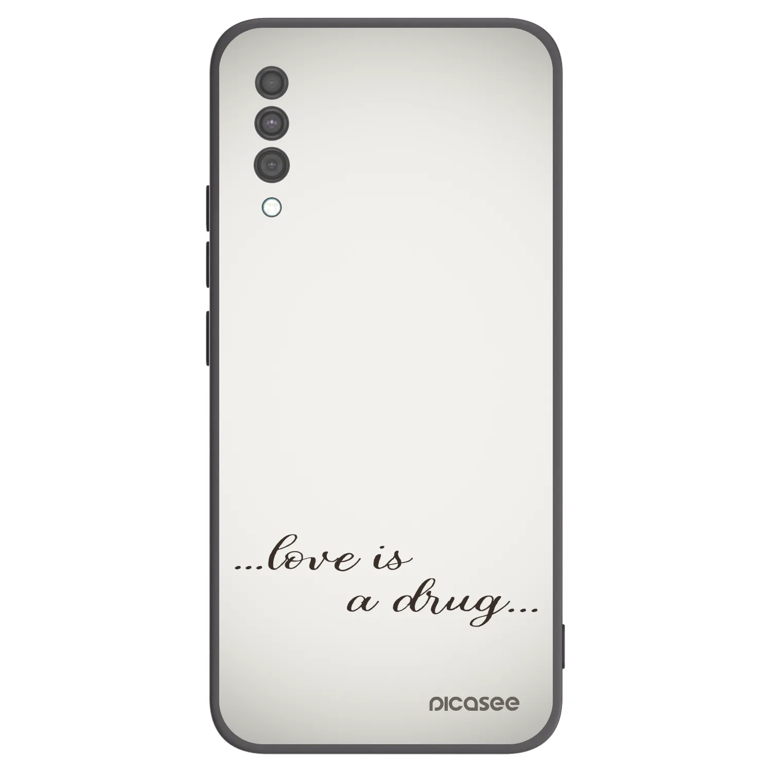Picasee husă neagră din silicon pentru Samsung Galaxy A30s A307F - Love is a drug
