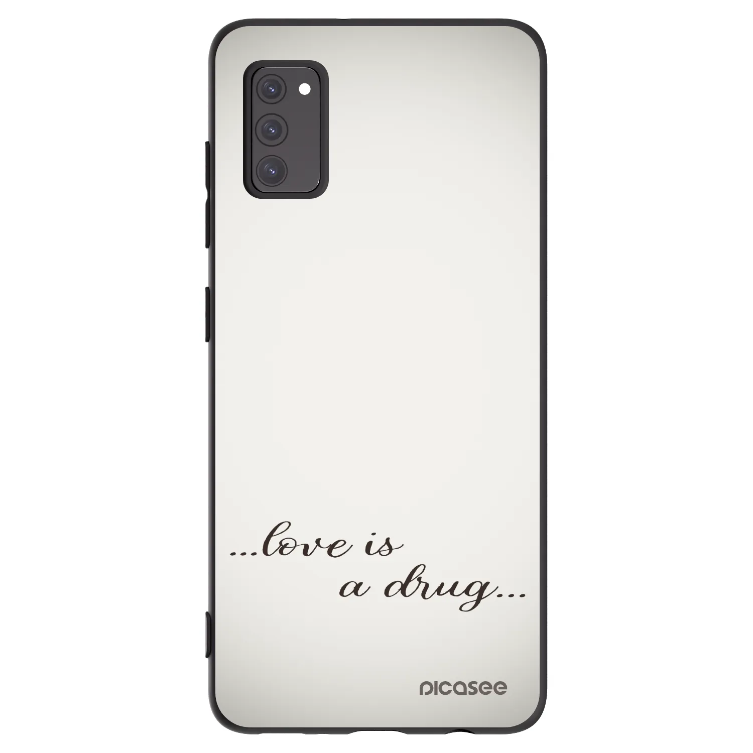 Picasee husă neagră din silicon pentru Samsung Galaxy A41 A415F - Love is a drug