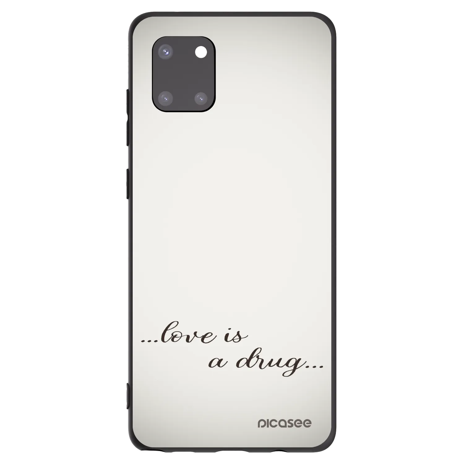 Picasee husă neagră din silicon pentru Samsung Galaxy Note 10 Lite N770F - Love is a drug