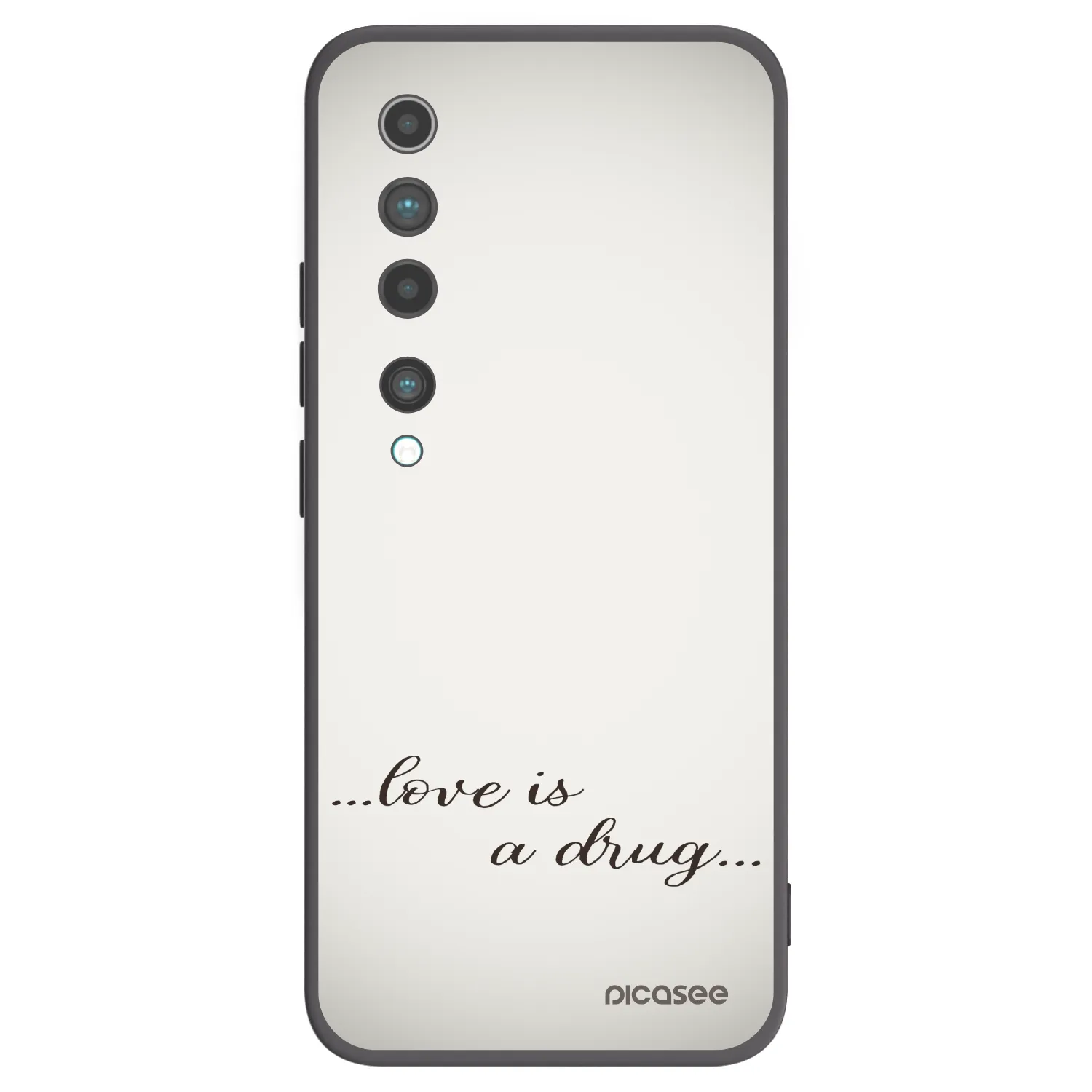Picasee husă neagră din silicon pentru Xiaomi Mi 10 - Love is a drug