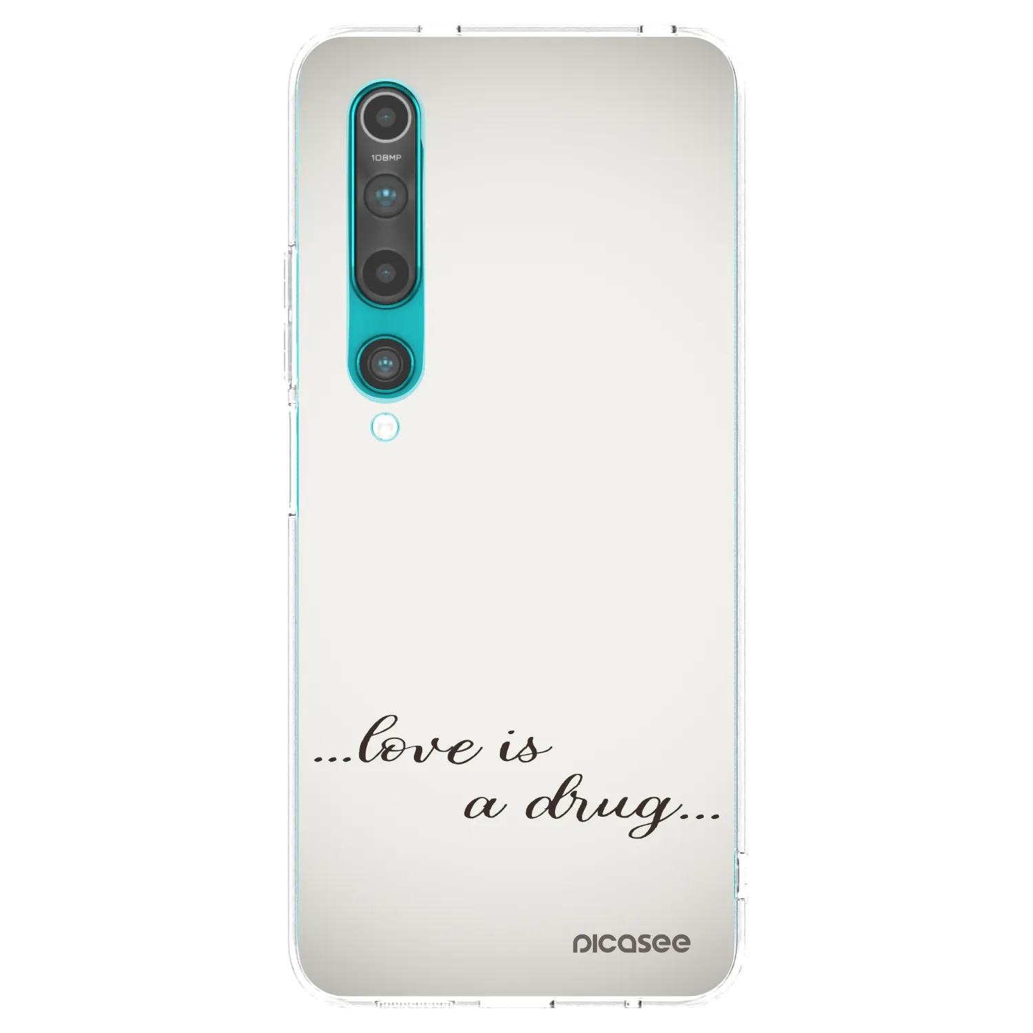 Picasee husă transparentă din silicon pentru Xiaomi Mi 10 - Love is a drug