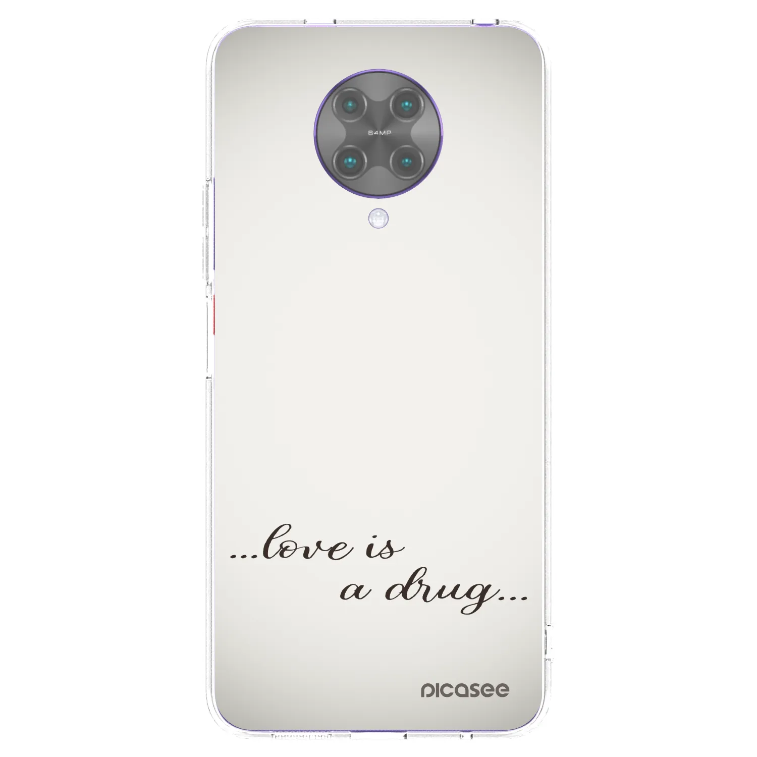 Picasee husă transparentă din silicon pentru Xiaomi Poco F2 Pro - Love is a drug