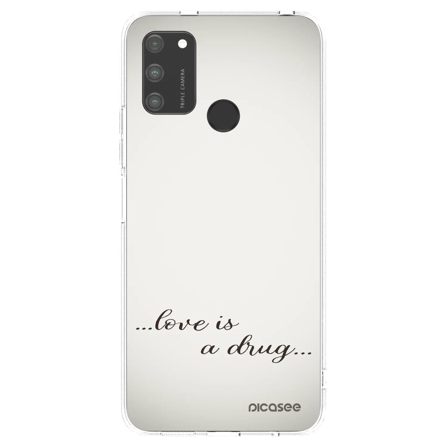 Picasee husă transparentă din silicon pentru Honor 9A - Love is a drug