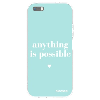 Picasee husă transparentă din silicon pentru Apple iPhone 5/5S/SE - Anything is possible