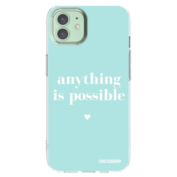 Picasee husă transparentă din silicon pentru Apple iPhone 12 - Anything is possible