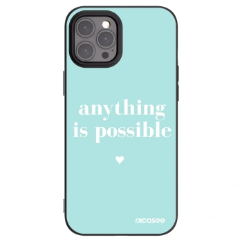 Picasee husă neagră din silicon pentru Apple iPhone 12 Pro Max - Anything is possible