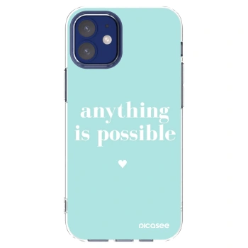 Picasee husă transparentă din silicon pentru Apple iPhone 12 mini - Anything is possible