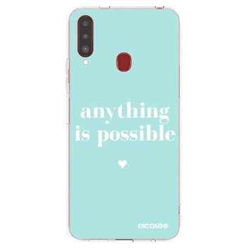 Picasee husă transparentă din silicon pentru Samsung Galaxy A20s - Anything is possible