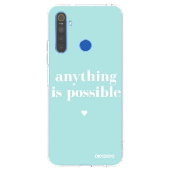 Picasee husă transparentă din silicon pentru Realme 5 - Anything is possible