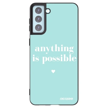 Picasee husă neagră din silicon pentru Samsung Galaxy S21+ 5G G996F - Anything is possible