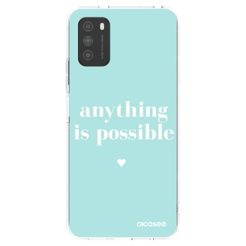 Picasee husă transparentă din silicon pentru Xiaomi Poco M3 - Anything is possible