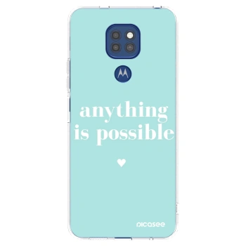 Picasee husă transparentă din silicon pentru Motorola Moto G9 Play - Anything is possible