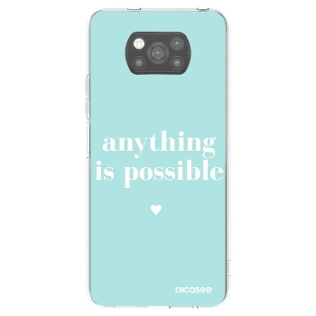 Picasee husă neagră din silicon pentru Xiaomi Poco X3 Pro - Anything is possible
