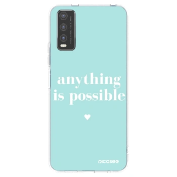 Picasee husă transparentă din silicon pentru Vivo Y20s - Anything is possible