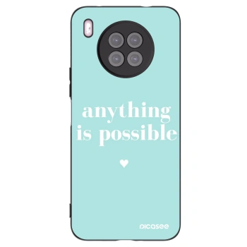 Picasee husă neagră din silicon pentru Huawei Nova 8i - Anything is possible