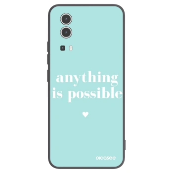 Picasee husă neagră din silicon pentru Vivo Y72 5G - Anything is possible