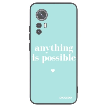 Picasee husă neagră din silicon pentru Xiaomi 12 - Anything is possible