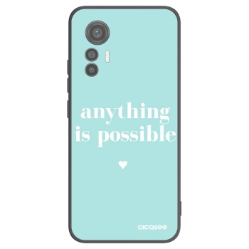 Picasee husă neagră din silicon pentru Xiaomi 12 Lite - Anything is possible