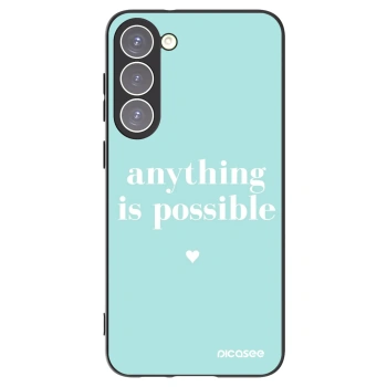 Picasee husă neagră din silicon pentru Samsung Galaxy S23+ 5G - Anything is possible