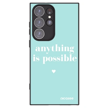 Picasee husă neagră din silicon pentru Samsung Galaxy S23 Ultra 5G - Anything is possible