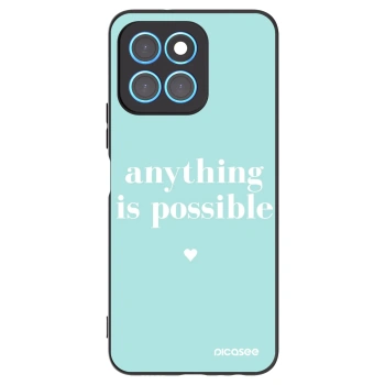 Picasee husă neagră din silicon pentru Honor X6 - Anything is possible