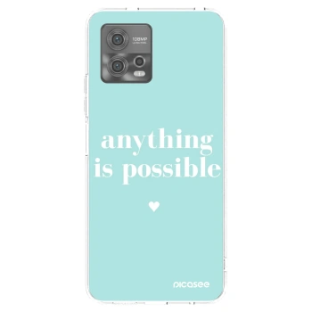 Picasee husă transparentă din silicon pentru Motorola Moto G72 - Anything is possible