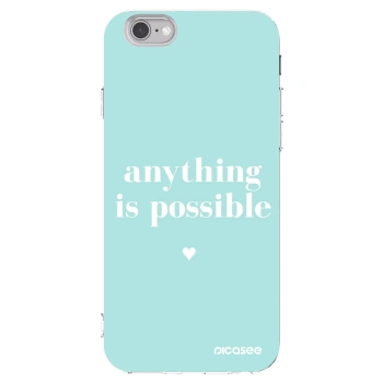 Picasee husă transparentă din silicon pentru Apple iPhone 6/6S - Anything is possible