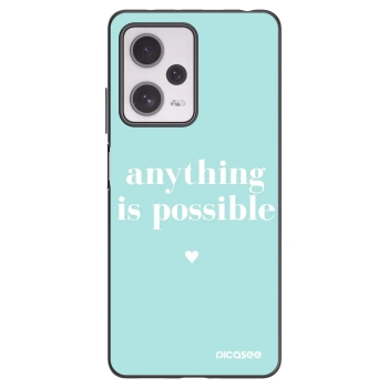 Picasee husă neagră din silicon pentru Xiaomi Redmi Note 12 Pro+ 5G - Anything is possible