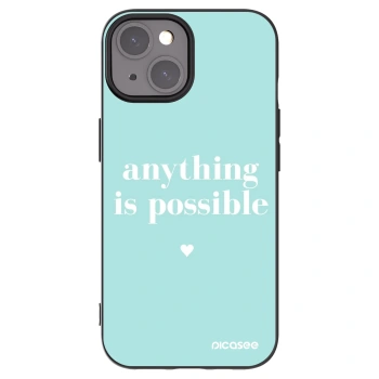 Picasee husă neagră din silicon pentru Apple iPhone 15 - Anything is possible