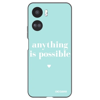 Picasee husă neagră din silicon pentru Honor 90 Lite 5G - Anything is possible