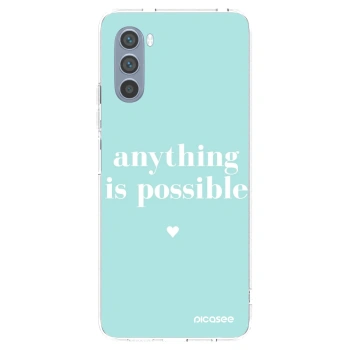 Picasee husă transparentă din silicon pentru Motorola Moto G62 - Anything is possible