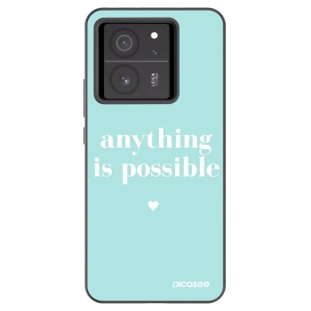 Picasee husă neagră din silicon pentru Xiaomi 13T - Anything is possible