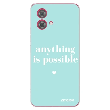 Picasee husă transparentă din silicon pentru Motorola Moto G84 5G - Anything is possible