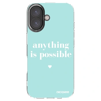 Picasee husă transparentă din silicon pentru Apple iPhone 16 - Anything is possible