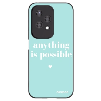 Picasee husă neagră din silicon pentru Honor 200 Lite - Anything is possible