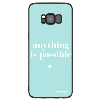 Picasee husă neagră din silicon pentru Samsung Galaxy S8 G950F - Anything is possible