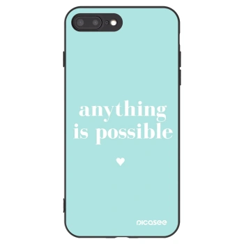Picasee husă neagră din silicon pentru Apple iPhone 8 Plus - Anything is possible