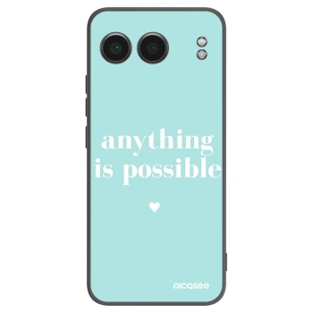 Picasee husă neagră din silicon pentru OnePlus Nord 4 - Anything is possible