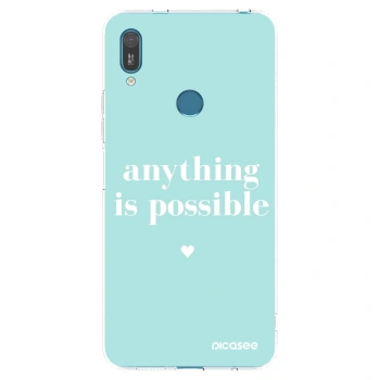Picasee husă transparentă din silicon pentru Huawei Y7 2019 - Anything is possible