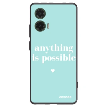Picasee husă neagră din silicon pentru Motorola Moto G35 5G - Anything is possible
