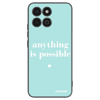 Picasee husă neagră din silicon pentru Honor 200 Smart 5G - Anything is possible