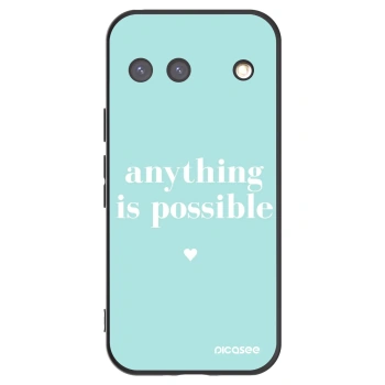 Picasee husă neagră din silicon pentru Google Pixel 9 - Anything is possible