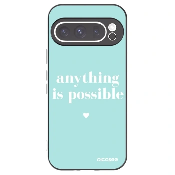 Picasee husă neagră din silicon pentru Google Pixel 9 Pro - Anything is possible