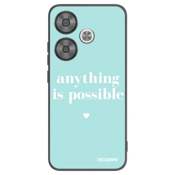 Picasee husă neagră din silicon pentru Xiaomi Poco F6 - Anything is possible