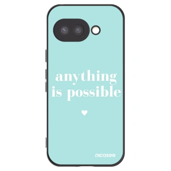 Picasee husă neagră din silicon pentru Google Pixel 9a - Anything is possible