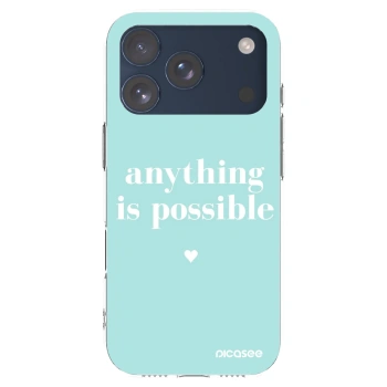 Picasee husă transparentă din silicon pentru Apple iPhone 17 Pro - Anything is possible