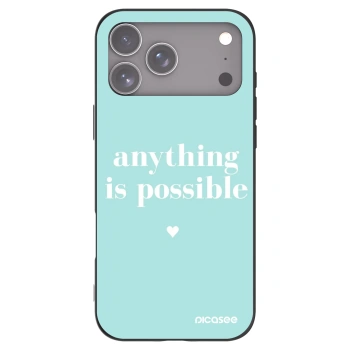 Picasee husă neagră din silicon pentru Apple iPhone 17 Pro Max - Anything is possible