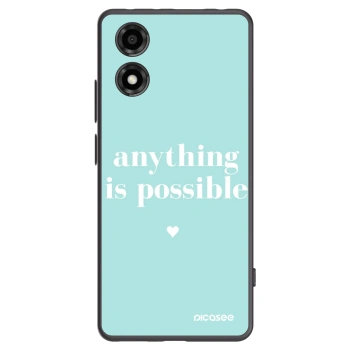 Picasee husă neagră din silicon pentru Motorola Moto E14 - Anything is possible